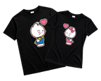 Playeras para Parejas Hello Kitty | Match Ideal para Novios (Incluye 2 Playeras)