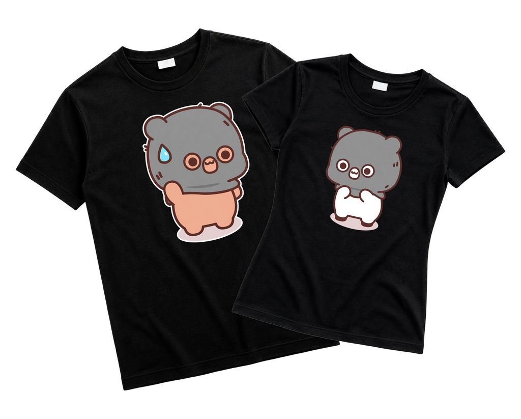 Playeras para Parejas Bubu & Dudu | Diseño con Pasamontañas (Incluye 2 Playeras)