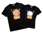 Playeras para Parejas Bubu & Dudu en su Cajita | Match Kawaii (Incluye 2 Playeras)