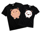 Playeras para Parejas Bubu & Dudu Cachetones | Match Kawaii para Novios (Incluye 2 Playeras)