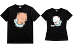 Playeras para Parejas Bubu & Dudu en el Baño | Match Divertido Kawaii (Incluye 2 Playeras)