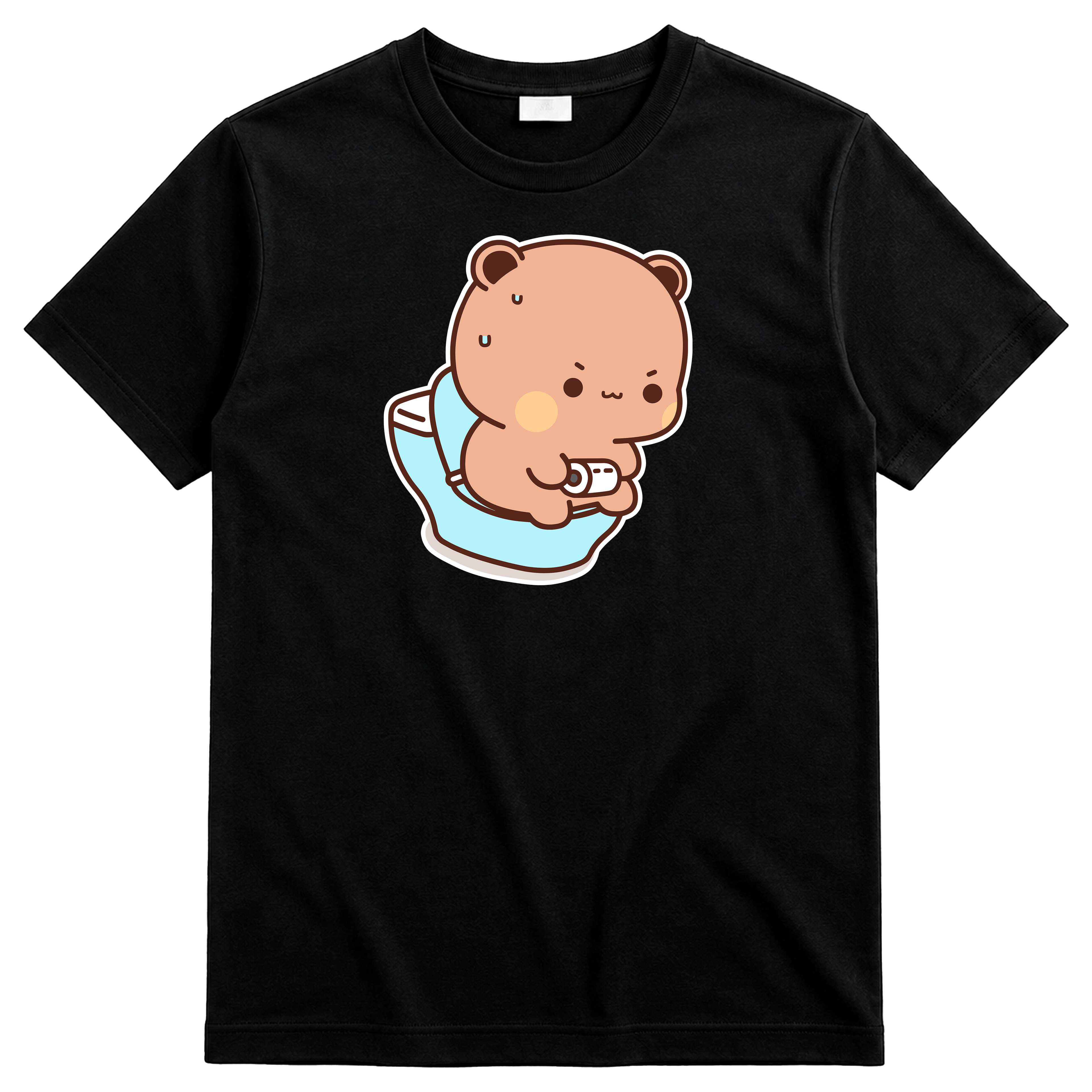Playeras para Parejas Bubu & Dudu en el Baño | Match Divertido Kawaii (Incluye 2 Playeras)