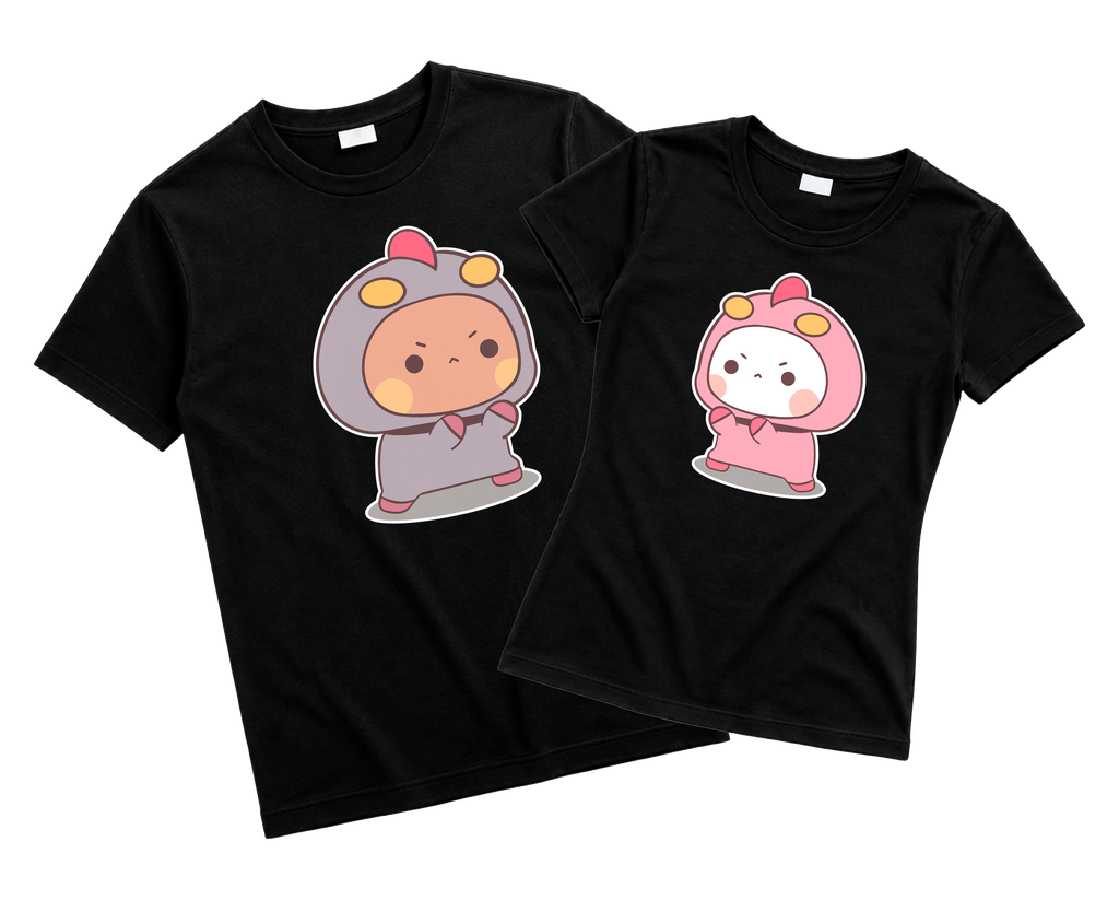 Playeras para Parejas Bubu & Dudu Héroes Espaciales | Match Kawaii (Incluye 2 Playeras)