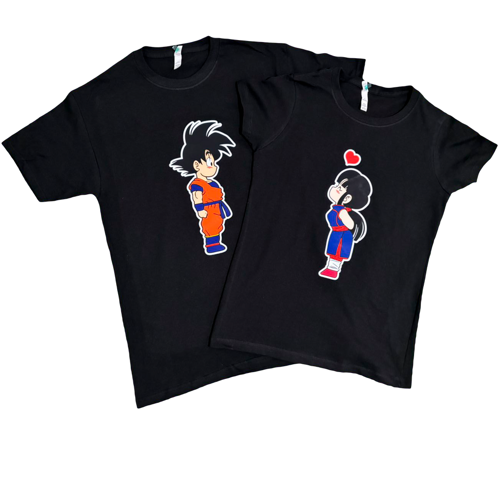 Playeras para Novios Goku & Milk | Match Dragon Ball para Parejas