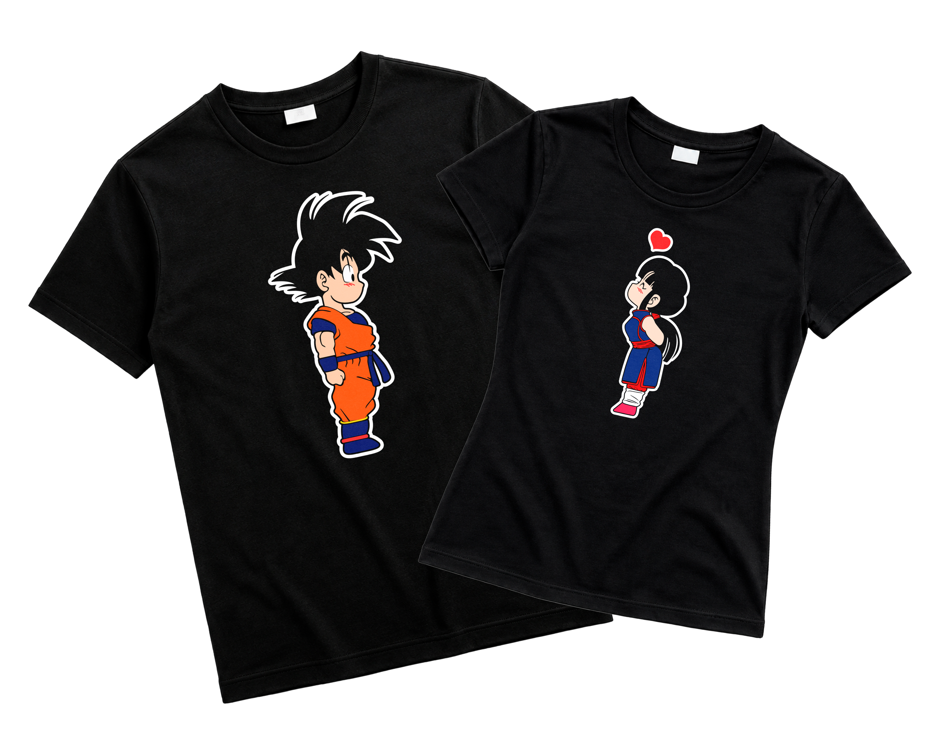 Playeras para Novios Goku & Milk | Match Dragon Ball para Parejas (Incluye 2 Playeras)