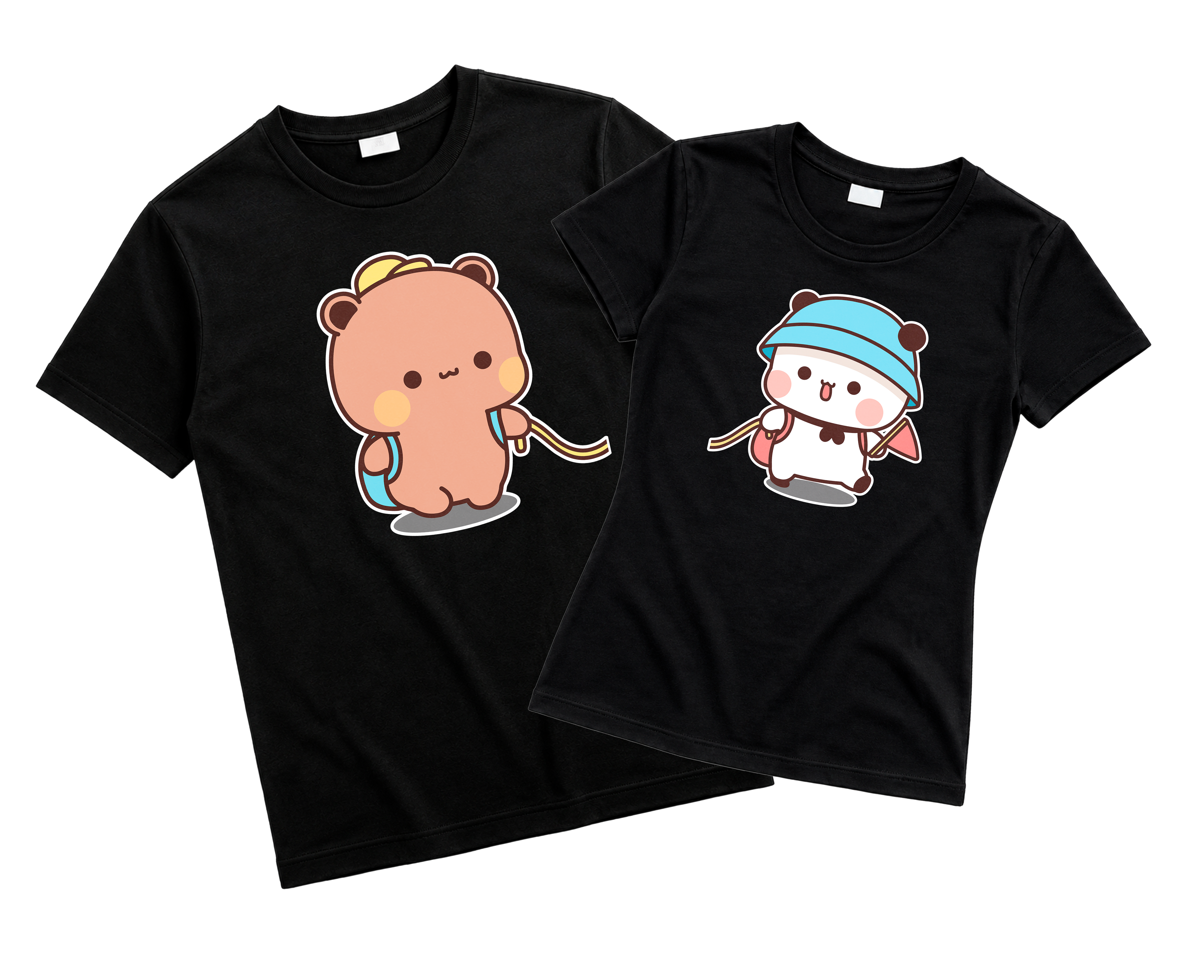 Playeras para Parejas Bubu y Dudu | Match Cute para Novios (Incluye 2 Playeras)