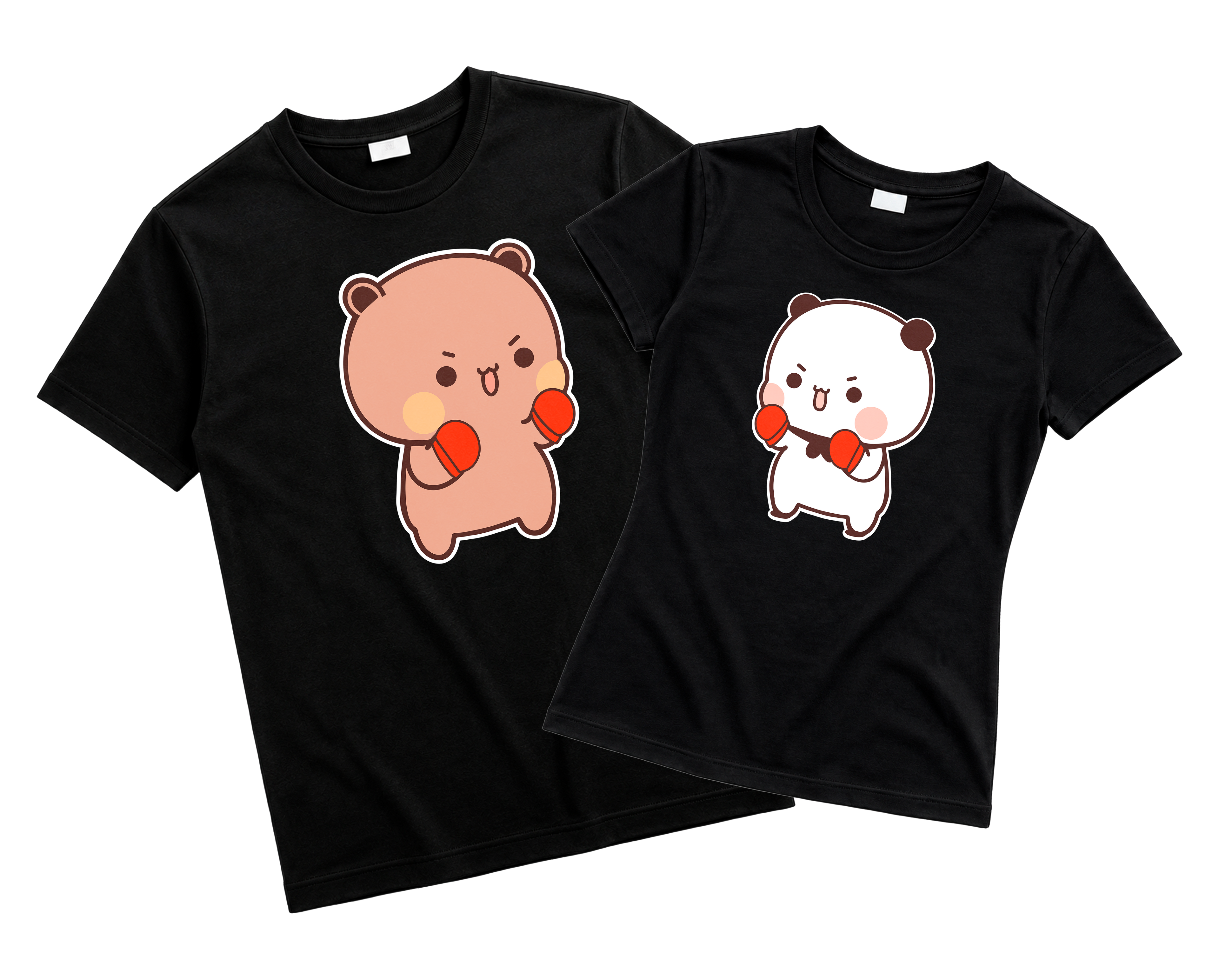 Playeras para Parejas Bubu & Dudu Boxeadores | Match Divertido para Novios (Incluye 2 Playeras)